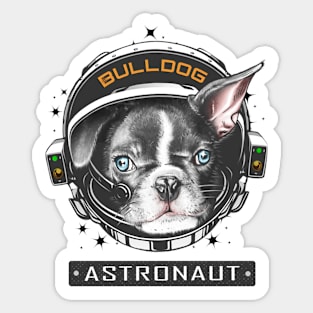 French Bulldog Astronaut Sticker